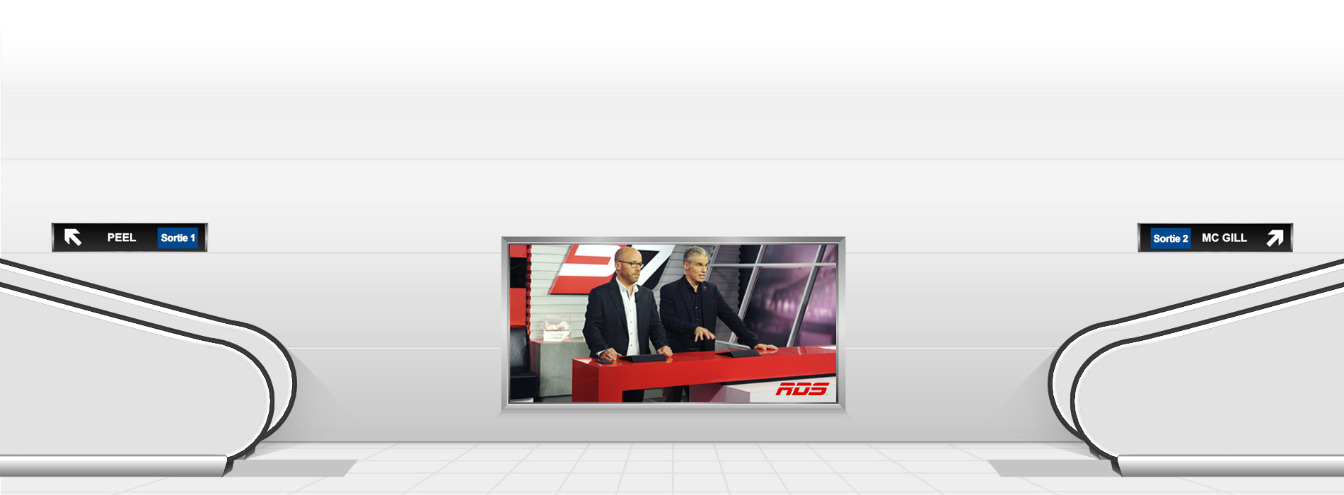 Bannière des services du réseau de radiodiffusion