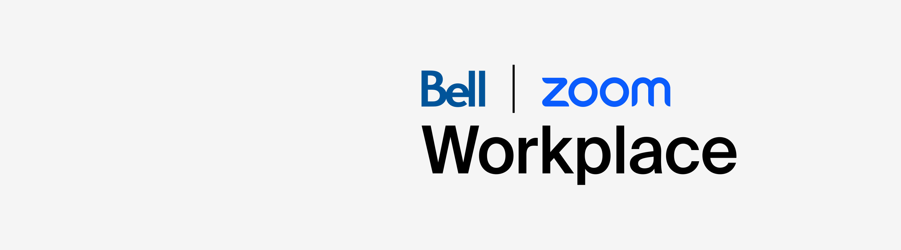 Logo Workplace de Bell et Zoom
